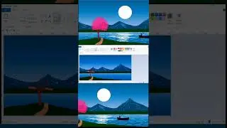 Draw to moon scenery of landspace ll #computer #art #online #drawing #shortvideo #shorts #video