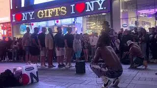 TIMES SQUARE COMEDY STREET SHOW #skills #breakdance #nyc #timessquare #asian #lol #funny #youtube