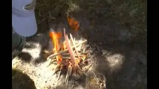 Split Wood Fire #3- Eastern Red Cedar