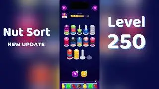 🧩 Nut Sort Level 250 Walkthrough | Step-by-Step Guide 🎮 | Mini Boss