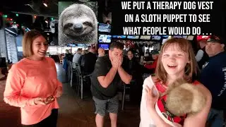 Slobo Sloth Puppet Prank