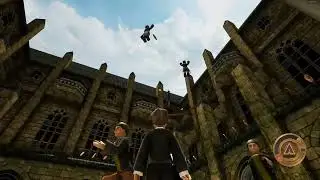 B-count leaves Mighty for a few seconds and the whole courtyard gets flipped upside down