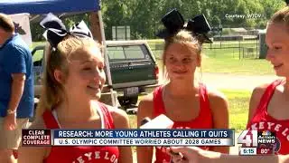 Study shows more young athletes calling it quits, U.S. Olympic Committee concerned