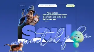 landing page pixar cartoon &laquo;Soul&raquo;