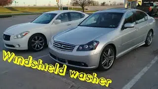 Infiniti windshield washer fluid warning light| VLOG-ish