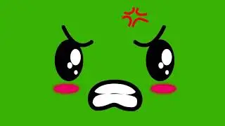 Smiley emotions on a green background | Эмоции смайла на зеленом фоне