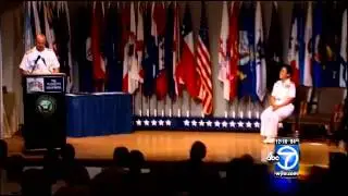 Navy promotes first-ever woman to four-star rank