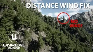 Unreal Engine 5.7 - Procedural Vegetation - Distance Wind Fix - QuickTip