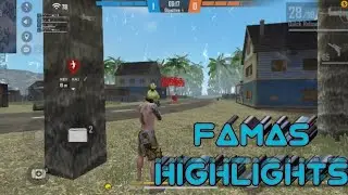 free fire 🔥 CS Rank Famas Highlights 😳 FF FIGHTERS