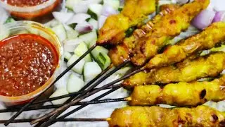 Satay Chicken and Peanut sauce.. #shorts #anasrecipes #malaysianfood #satayayam #shortsviral