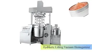 Hydraulic Lifting Vacuum homogenizer mixer / cosmetic equipment mixing tank/ #Immaymachine