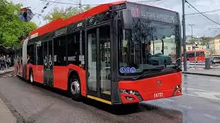 Bratislava: Hlavn&aacute; stanica. Trolleybus nr. 6722, route 61