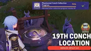 19th Conch Location & How To Get | Misplaced Conch 3 In Twinning Isle | Genshin Impact Version 2.8