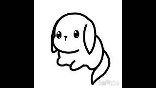 Simple Cute Dog Illustration, speed drawing #Dog #Cute #Illustration #Simple #Kawaii #chibi #little