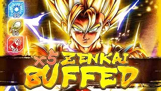 DESTROYING UNITS WITH EASE! 5x ZENKAI BUFFED MAX ARTS BOOSTED USV IS SUPREME! | Dragon Ball Legends