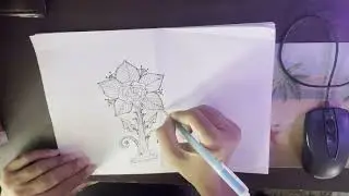 Love Rose Line Art | Minimal Flower Sketch Tutorial | Aesthetic Drawing Video #flower #flowerart