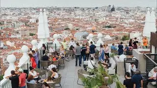 Terraza del Hotel Riu en Madrid