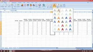 How to Make Simple Attendance sheet in excel in hindi urdu | Ms Excel Complete