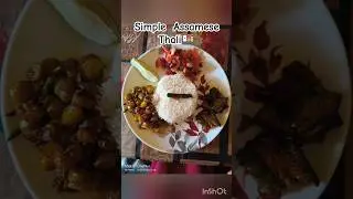 Assamese Thali #assam #vegetarian #viralshorts #indian
