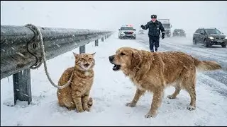 Animal Rescue: Golden Retriever Begs Old Man to Follow Him... (Found Frozen Kitten!)
