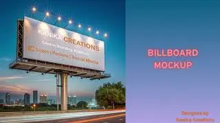 Billboard Mockup Design in Photoshop | Canva Presentation | Kanika Creations