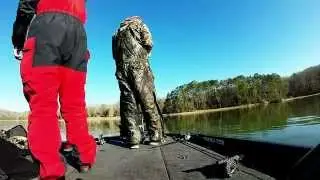 Virginia Tech Bass Fishing Team Boat US Open Chickamauga