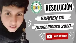 [2022]📕 EXAMEN DE MODALIDADES 2020 UNHEVAL 📕