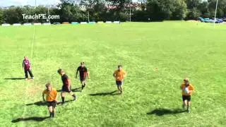 Rugby Drills - Passing - 3v2 Short Pop Pass