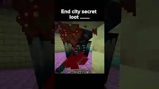 Minecraft End city Secret Loot