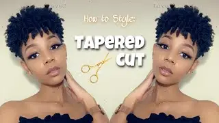 How to style a short Tapered Cut on Natural Hair | AndImShelby