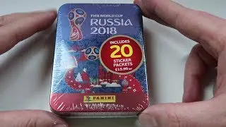 PANINI WORLD CUP RUSSIA 2018 MEGA TIN & STICKER PACK OPENING | Football cards and stickers