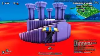 Hang Gliding Over a Lava Lake in Cube World Beta