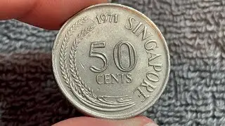 1971 Singapore 50 Cents Coin &bull;&nbsp;Values, Information, Mintage, History, and More