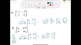 Algebra 2 3.8 Use Inverse Matrices to Solve Linear Systems