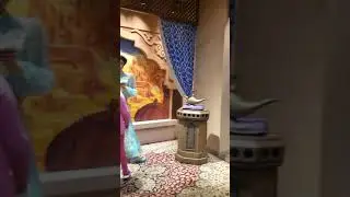 Meeting Disney princess Jasmine.