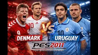Denmark vs Uruguay 1&ndash;0 🔥 Gol Tomasson | PES 2011 World Cup 2002 Reborn