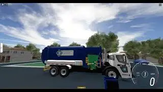 Playing Garbage Truck sim wc of Texas on Roblox