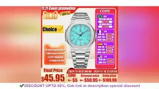 PAGANI DESIGN 2024 New Watches mens Luxury Seagull ST6 Mechanical Mens Automatic Watches Sapphire