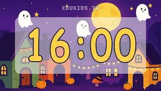 16-минутный таймер [ Город с привидениями на Хэллоуин 👻🌕🏡 ]