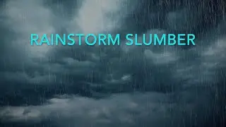 174Hz,256Hz,285Hz-Heavy Rain, Gentle Thunder Rainstorm Slumber. FALL ASLEEP! White noise relaxation.