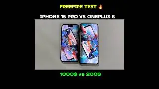IPHONE 15 PRO VS ONEPLUS 8 - FREEFIRE TEST