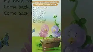 English Poem-TWO LITTLE DICKY BIRDS #shorts #ytshorts #poemactivity #childrensbook #activty #cartoon