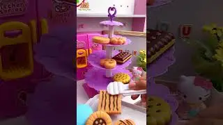 ASMR Hello Kitty Kitchen play set mini oven dimsum #asmrroleplay #asmrsounds