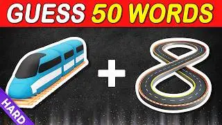 🔤 GUESS the COMPOUND WORD by EMOJI! ❓ HARD LEVEL ONLY QUIZ for EMOJI MASTERS! | Quiz DingDong