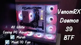 Casing pc Aquarium/VENOMRX DAEMON S9 BTF❗Cakep Banget Muat 10 fan menyala 🔥