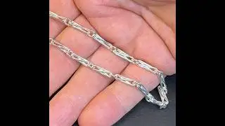 Making a silver chain.
