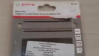 Bosch Professional Tungsten Carbide Planer Knives And Adaptor Set For Hss To Tct System.
