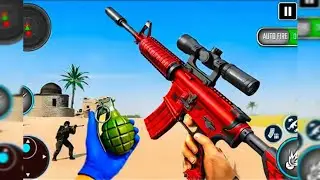 Real Commando gun shooting game 🎯🎮 gun strike mission 3d Offline game fps commando 