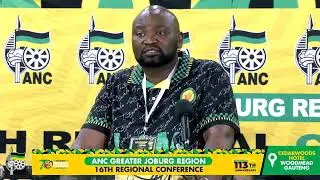 [LIVE NOW]  ANC 16th Regional Conference, Greater Johannesburg Region