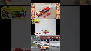 Learn how to build a ladder fire engine using LEGO Classic 10696! #lego #レゴ #legomoc